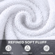 Utopia Towels 24 Pack Washcloths, 12x12 in, 100% Cotton, White | Premium 100% Ring Spun Cotton Face Cloths Absorbent, Fast Drying Soft Feel Fingertip Towels for Daily Use