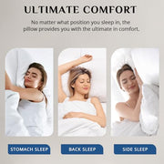 JOLLYVOGUE Firm Pillows Queen Size Set of 2, Supportive Bed Pillows with Oeko-Tex Certified Down Alternative Fill, Luxury Hotel Quality for Back, Stomach and Side Sleepers