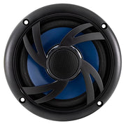 RecPro RV 6" Water Resistant Exterior Speaker (Black with Blue Accent) | Flush Mount, 35 Watts, 4 ohms, 0.6 lbs