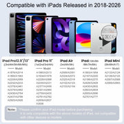 DIGIROOT iPad Pencil for 2018-2026, Plam Rejection Stylus Pen for iPad | Apple Pencil USB-C 3X Fast Charge, Tilt Sensitivity, for iPad 6-11, Pro 11"/12.9"/13, Air 3/4/5/M2/M3/M4, Mini 5/6/7-White