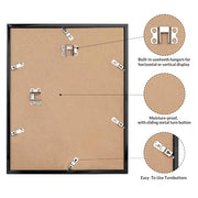 LaVie Home 11x14 Picture Frame for Wall Display, 11 x 14 Black Picture Frame with HD Plexiglass, 11 by 14 Poster Frame 1 Pack, Display Frame for Vertical or Horizontal, Classic Collection