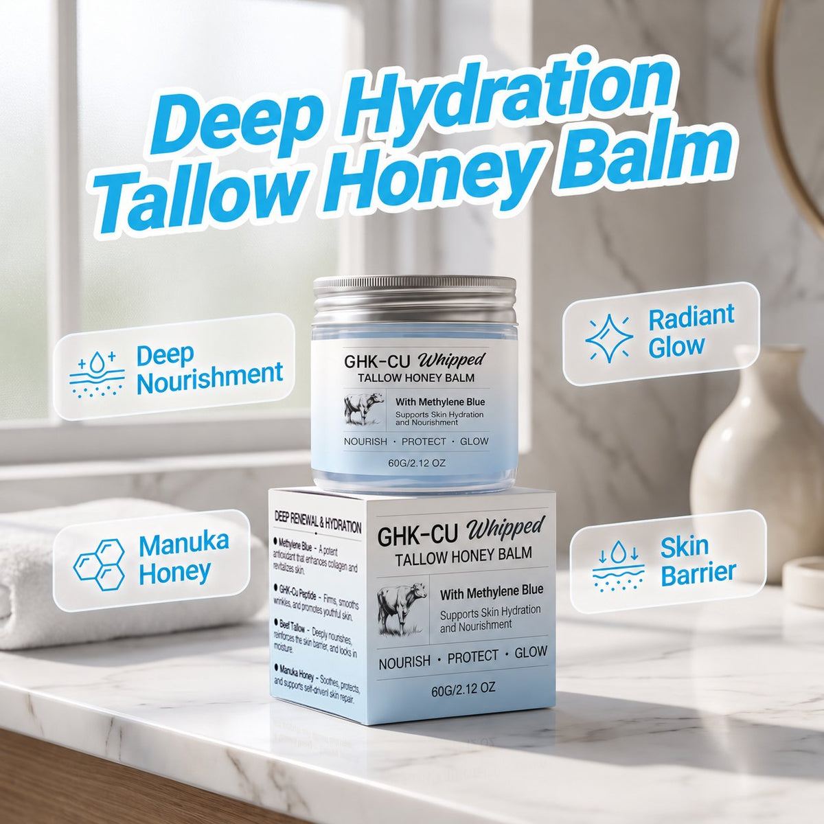 💎 Highly Recommended ✨Tallow Honey Balm
