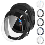 Tensea [5+5Pack for Samsung Galaxy Watch 8/9 Screen Protector Case 44mm | Hard PC Bumper/HD Tempered Glass Protective Film Accessories, Face Cover Set, Galaxy Watch 8/9 44 mm Case for Women Men