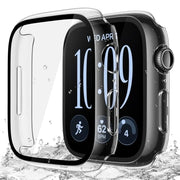 Misxi 2-Pack Hard Case for 46mm Apple Watch Series 12 (2026) | Cover with 9H Tempered Glass Screen Protector for 12, Ultra-Thin Anti-Fall Protection Anti-Scratch, Crystal Transparent
