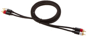 Amazon Basics 2 RCA Stereo Audio Cable for Hi-Fi System, Amplifier, Active Speakers or Subwoofer with Gold-Plated Plugs, Digital Audio Compatible, 4 Feet, Black