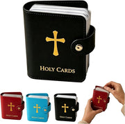 ✝️ Catholic PVC+PU leather Holy Card Holder