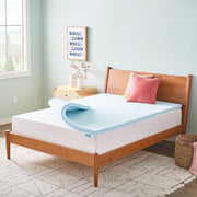Linenspa 2 Inch Gel Memory Foam Mattress Topper, Plush, Cooling, Queen Size | CertiPUR-US certified, Cooling gel infusion, Plush pressure relief, Fits under standard fitted sheets, Expands in 24-48 hrs