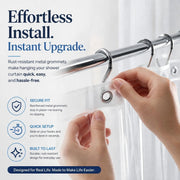 EHZNZIE Crystal Clear Shower Curtain Liner 72x72, PEVA Waterproof Bath Curtain, No Chemical Smell, 3 Weighted Magnets, Durable with Rustproof Metal Grommets