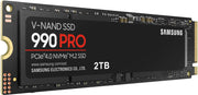 Samsung SSD 990 PRO 2TB, PCIe 4.0 M.2 2280, Up to 7,450 MB/s | NVMe Internal Solid State Hard Drive for High End Computing, Gaming, and Heavy Duty Workstations, (MZ-V9P2T0B/AM)