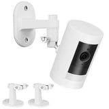 2Pack Adjustable Security Wall Mount Bracket for Ring Stick Up Cam & Ring Outdoor Cam Plus, Perfect View Angle for Your Surveillance Camera System - White