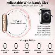 6 Pack Sport Silicone Bands Compatible with Apple Watch Band for Women Men | 38mm 40mm 41mm 42mm 44mm 45mm 49mm 46mm Waterproof Strap for iWatch Apple Watch Series 12 11 10 9 Ultra 8 7 6 5 4 3 2 1 SE