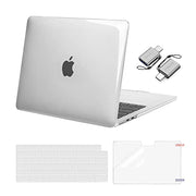 MOSISO Compatible with MacBook Air 13 inch Case M5 2026 M4 M3 M2 2025-2022 | A3449 A3240 A3113 A2681, Hard Shell&Keyboard Cover&Screen Film&Type C for MacBook Air 13.6 inch Case, Crystal Clear