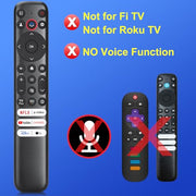 Only for TCL Google TV Remote Control Replacement, Responsive, No Setup | Rugged Durable RC813 Compatible with TCL QM8/QM7/S5/S4/S3/Q7/Q6/Q5 4K UHD HDR LED QLED QD-Mini LED Full-HD Smart TVs