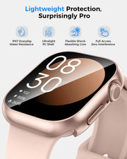 Goton IP67 Waterproof Case with Glass for Apple Watch Series 11/10 42mm | Water-Resistant & Anti-Fog, Tempered Glass Screen Protector Hard PC Cover for iWatch Series 11 42 mm, Sensitive Touch