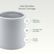 Aquabliss SFC100 Daily Revitalize Filter Cartridge | Vitamin C shower filter cartridge, vitamins and minerals infusion, softer-feeling skin, healthier hair, SFC100