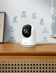 GNCC 5G Cameras for Home Security Indoor, Pet/Dog/Baby w Phone App, 4Pcs | Dual-Band Wi-Fi, 360 PTZ Auto-Tracking Pet/Dog/Cat/Puppy/Nanny, Motion Alert, SD Card or Paid Cloud