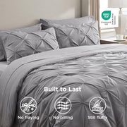 Bedsure 7-Piece Queen Bedding Comforter Set & Sheet Set, Grey Bed in a Bag