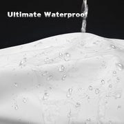 Titanker Waterproof Fabric Shower Curtain Liner Washable, Cloth Shower Liner with Magnets, White Shower Liner Soft Fabric, Lightweight Shower Curtain Liner, 70x72 Inches