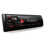 Pioneer MVH-S110BT 1-Din Digital Media Car Stereo with Bluetooth | Digital Media Receiver, USB Input, 50W x 4 Output, AM/FM Radio, iPhone & Android Compatible, Front & SW RCA Output