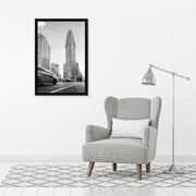 Americanflat 24x36 Poster Frame - Engineered Wood - Black | Polished plexiglass front, hangs vertical or horizontal, sawtooth hangers included, secure turn-tab backing