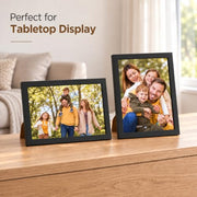 JCJMY 8.5x11 Picture Frame for Wall or Tabletop Display, Black | 8.5 x 11 Certificate Photo Frame with Shatter-Resistant Plexiglass, Sturdy Classic 8.5 by 11 Frame