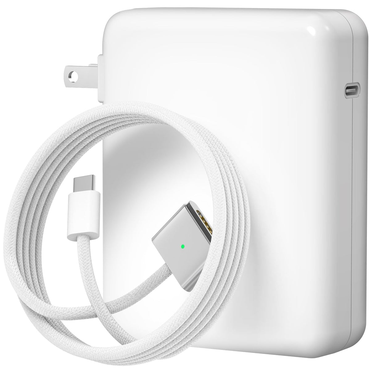 140W Charger for MacBook Pro 16 14 inch Mac Air 15 13 inch 2026 2025 2024 | 23 22 21 M1–M5【Original Quality】 Fast Charger Power Adapter & 6.6FT Type C to Magnetic 3 Cable LED Applicable 2021-26 (White)