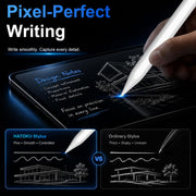 HATOKU Stylus Pen for Apple iPad 2018-2026 Magnetic for Note-Taking Drawing | 15Min Fast Charge iPad Pencil with High Precision, Tilt Sensitivity, Palm Rejection on iPad 6-11/Air/Pro/Mini, No Pairing