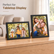 JCJMY 8.5x11 Picture Frame for Wall or Tabletop Display, Black | 8.5 x 11 Certificate Photo Frame with Shatter-Resistant Plexiglass, Sturdy Classic 8.5 by 11 Frame