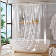 Titanker Shower Curtain Liner Clear Plastic Shower Liner 72 x 72 Lightweight Waterproof PEVA Shower Curtains for Bathroom with Magnets and Rustproof Grommets