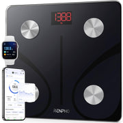 RENPHO Smart Scale for Body Weight, BMI & Body Fat, 13 Metrics, Elis 1 | Bathroom Digital Bluetooth Scale with 400lbs Capacity, Syncs with Fitness Apps, Accurate for Weight Loss, Fitness, Home Use