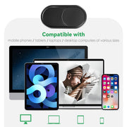 CloudValley Laptop Camera Cover Slide, Metal 0.023 Inch Ultra-Thin, 2 Packs | Web Webcam Cover for MacBook Pro / Air, Laptop, iMac, iPad, iPhone 8/7, Computer Accessories, Privacy Protection, Black