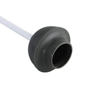 Clorox Toilet Plunger with Hideaway Holder Caddy Heavy-Duty Compact Design with Non-Skid Rubber Base for Bathroom Convenient Storage Toilet Unclogger, 6.5x19.5-Inch, White