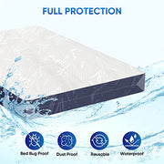 TICONN 2PK Plastic Mattress Bags for Moving, Waterproof Mattress Cover | 1.5 Mil 103"x62"x16", 3D Gusset Design, Tear Resistant & Dust Protection Mattress Protector for Moving and Storage