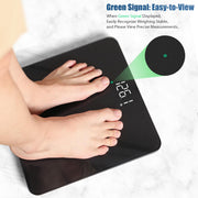 Vitafit Bathroom Scale for Body Weight Accuracy 0.1lb, Weight Scale 400lb | Professional Factory Since 2001 Digital Weighing Scales for Weight, Step On and 3xAAA Included, LED, Spray Silver Black