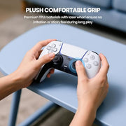 NEWDERY Joystick Replacement Grip Caps for PS5/PS4 Controller | Silicone Thumb Grip Cap Replacement Set, Anti-Slip Design, Compatible with PS5/PS4 Controller, Black, 10-Pack
