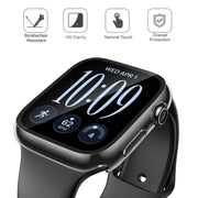 Misxi 2-Pack Hard Case for 46mm Apple Watch Series 12 (2026) | Cover with 9H Tempered Glass Screen Protector for 12, Ultra-Thin Anti-Fall Protection Anti-Scratch, Crystal Transparent