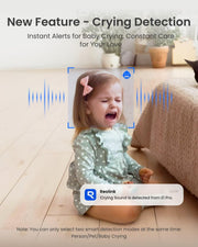 REOLINK E1 Pro 3K Dual-Band Wi-Fi Indoor Camera for Baby & Pet Monitoring | Auto Tracking, 5MP Night Vision Enhanced by F1.6 Aperture, Person/Pet/Baby Crying Detection, 2.4/5GHz Wi-Fi, Two-Way Audio