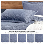 Love's cabin Quilts for Queen Bed Blue Bedspreads - Soft Bed Summer Lightweight Bedspread Comforter - Modern Style Coin Pattern Coverlet for All Season - 3 Pieces (1 Quilt, 2 Pillow Shams)