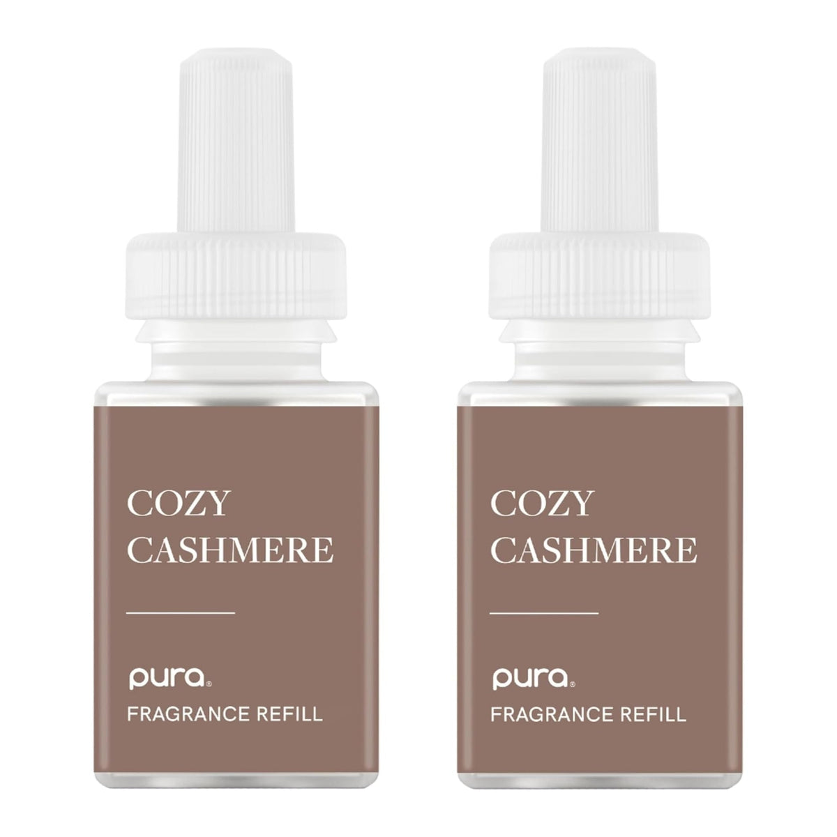 Pura Home Diffuser Refill, 2 Pack, Cozy Cashmere | Scent Refill for Pura Home Smart Plug-In Wall Diffusers, Clean and Safe, Long-Lasting Fragrance for Home and Office