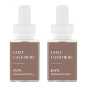 Pura Home Diffuser Refill, 2 Pack, Cozy Cashmere | Scent Refill for Pura Home Smart Plug-In Wall Diffusers, Clean and Safe, Long-Lasting Fragrance for Home and Office