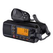 Uniden UM435BK Advanced Fixed Mount VHF Marine Radio, All USA/International/Canadian Marine Channels including new 4-Digit, CDN “B” Channels, 1 Watt/25 Watt Power, Waterproof IPX8 Submersible, Black