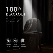MIULEE 100% Blackout Linen Curtains for Bedroom 52x84 Inches Natural Beige | Room Darkening, Light Blocking, Thermal Insulated, Grommet Top, Linen Textured, Window Curtains for Living Room, 2 Panels