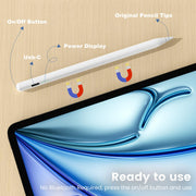 Penlike Pencil for Apple iPad 2026-2018, Fast Charge Stylus Pen for iPad | Fits for iPad A16/11-6th, Air 11"/13" M4/M3/M2/5th-3rd, Pro 13/11/M4/12.9, Mini A17 Pro/6/5th Palm Rejection,Tilt Sensitivity