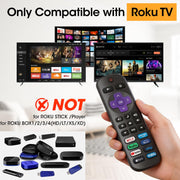 2 Pack Replacement Remote Control Only for Roku TV, Compatible for TCL Roku/Hisense Roku/Onn Roku/Sharp Roku/Philips Roku/Element Roku/Westinghouse Roku TVs (Not for Roku Stick, Box or Speaker)