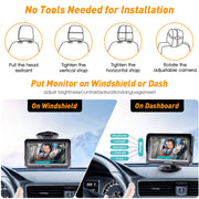 DoHonest Baby Car Camera HD 1080P: Rear Facing Car Baby Monitor Clear Image | Crystal Night Vision, Adjustable View Angle, Easy Setup, Anti-Glare Display, Safety for Kids & Infants