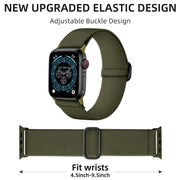 DaQin 3 Pack Stretchy Solo Loop Compatible with Apple Watch Bands Men Women | Soft Nylon Band 49mm 46mm 45mm 44mm 42mm, Braided Elastic Sport Strap for iWatch Series 12 11 10 9 8 7 6 5 4 3 2 1 SE Ultra