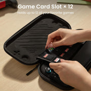 tomtoc Slim Carring Case for Nintendo Switch 2, Military Grade Protection | Odorless Felt Protective Hard Shell with 12 Game Card Slots, Portable Travel Storage Bag with Original Patent, Soft Interior