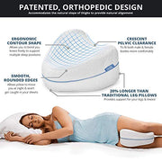 Contour Legacy Leg & Knee Foam Support Pillow for Side Sleepers Soothing Relief for Back, Hips, Knees, Joints, Nerves & Muscles
