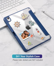 CoBak Case for iPad (A16) 11th Generation, iPad 10th Gen Cover,Dark Blue | Protective Multi-Angle Stand Cover with Portrait Mode, Pencil Holder, Auto Wake/Sleep, Case for iPad 11/10.9 Inches 2025/2022