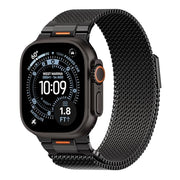Milanese Loop for Apple Watch Ultra 4/3/2 Band 49mm 40/41/42/44/45/46mm Men | Tactical Mecha Strap,Military-Grade Design,Magnetic Metal Mesh Wristband,iWatch Ultra 2/3/4 Series 12/11/10/9/8/7/6/5/4 SE